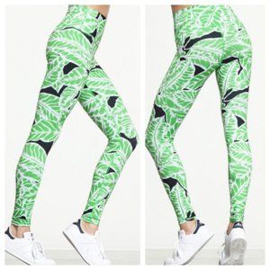 ALO YOGA Airbrush Leggings Palm Springs XS Green